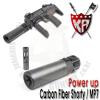 Power up Carbon Fiber Shorty Silencer for MP7 for KSC/KWA MP76.03mm  ٷ Դϴٰǰ ź    ...