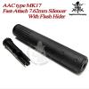 ACC Type MK17Quick Detachable 7.62mm Silencer W/Flash Hider(3 Prong)14mm-Quick Mount / Detac...