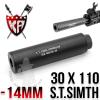 S.T Simth Silencer 35x110mmCNC -14mm() 淮 ˷̴  Դϴ. 30mm x  110mm 52g

