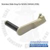 Stainless Slide Slide Stop for MARUI M45A1(FDE)Stainless Enhancement, For MARUI M45A1 GBBWeight : 12...