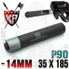 P90 Silencer with Flash Hider / 2Toneҿ 14mm  ̹Ƿ Ϲ (-14mm) ȣȯ ǰԴϴ. Ƽ (ǰ) ...