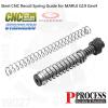 Steel CNC Recoil Spring Guide for MARUI Glock19 Gen4Weight 35gMaterial  Steel/Stainless/RubberC...