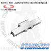 Sainless Slide Lock for G-Series (Stainless Original)For Marui/KJ/WE G-Series GBBWeight: 10gColor: S...