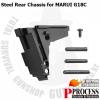 Steel Rear Chassis for MARUI G18CThermal Treament Pins included.Color: BlackMaterial: SteelWeight: 3...