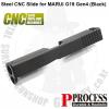 Steel CNC Slide for MARUI G19 Gen4 (Black)100 CNC Process, Outer Barrel Not IncludedFor MARUI G19 G...