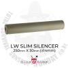 LW Slim Silencer 30mm x 250mm (14mm ) ũ- LW   (Lightweight 淮 )-  250mm X  30mm-...