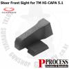 Steel Front Sight for TM HI-CAPA5.1Weight: 7gColor: Black, P-Process Surface Finish TechnologyMateri...