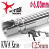 Stainless 6.03mm inner Barrel/125mm븸  ɼ  ۻ ACTION ARMY KWA Kriss γ ٷ Դϴٽη  6....
