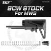 SCW Stock for MWS5KU SCW(Sub Compact Weapon)Խ  Դϴ.-MWS GBB Retractable Stock( Ÿ MWS AR/...