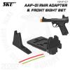 AAP-01 RMR Adapter &Front Sight SetRMR ����Ϳ� ����Ʈ ����Ʈ ��Ʈ ��ǰ�Դϴ�.-CNC �˷�̴� ����-RMR / DOCTER ���� ����-������...