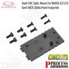 Steel CNC Optic Mount for MARUI G17/19 Gen5 MOS (Delta Point Footprint)������ �۷�17/19 Gen5 MOS�� Optic M...